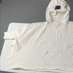 Cozy White Hoodie with Pocket